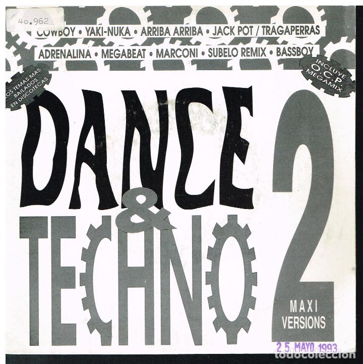 Discos de vinilo: DANCE & TECHNO 2 - MEGAMIX VERSION - SINGLE 1993 - Foto 1