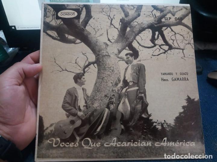 Disques de vinyle: Disco de vinilo Hermanos Gamarra Voces que acarician America Sello Sondor 10 pulgadas