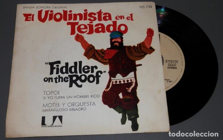 Discos de vinilo: SINGLE  EL VIOLINISTA EN EL TEJADO DEL A&Ntilde;O DE 1971 - Foto 1