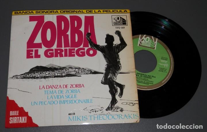 Discos de vinilo: SINGLE ZORBA EL GRIEGO DEL A&Ntilde;O DE 1965 - Foto 1