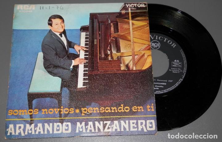 Discos de vinilo: SINGLE DE  ARMANDO MANZANERO DEL A&Ntilde;O DE 1968 - Foto 1