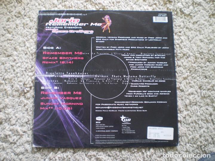Discos de vinilo: JORIO. REMEMBER ME. SPACE BROTHERS - Foto 2