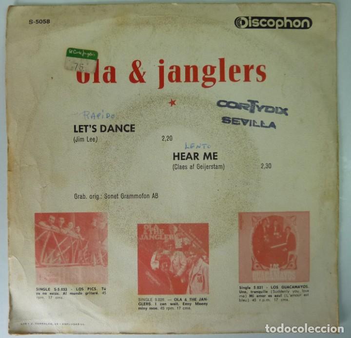Discos de vinilo: OLA & JANGLERS // LETS DANCE // 1969 // SINGLE - Foto 2