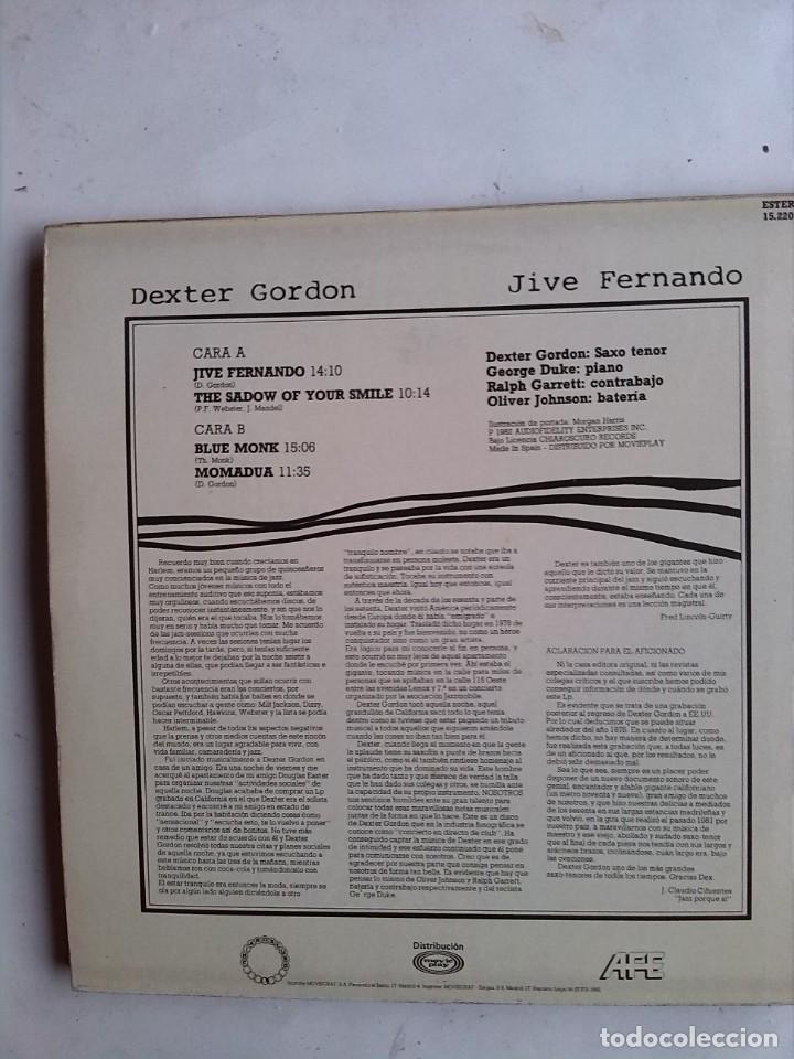 Discos de vinilo: DEXTER GORDON - JIVE FERNANDO - Foto 2