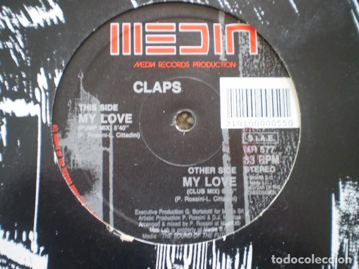 Discos de vinilo: CLAPS. MY LOVE - Foto 2
