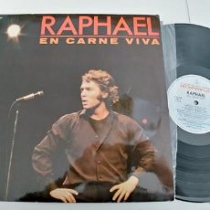 Disques de vinyle: RAPHAEL-LP EN CARNE VIVA. Lote 188465786
