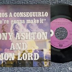 Discos de vinilo: TONY ASHTON AND JON LORD (DEEP PURPLE) WE´RE GONNA MAKE IT. AÑO 1.974 . EDITADO POR EMI
