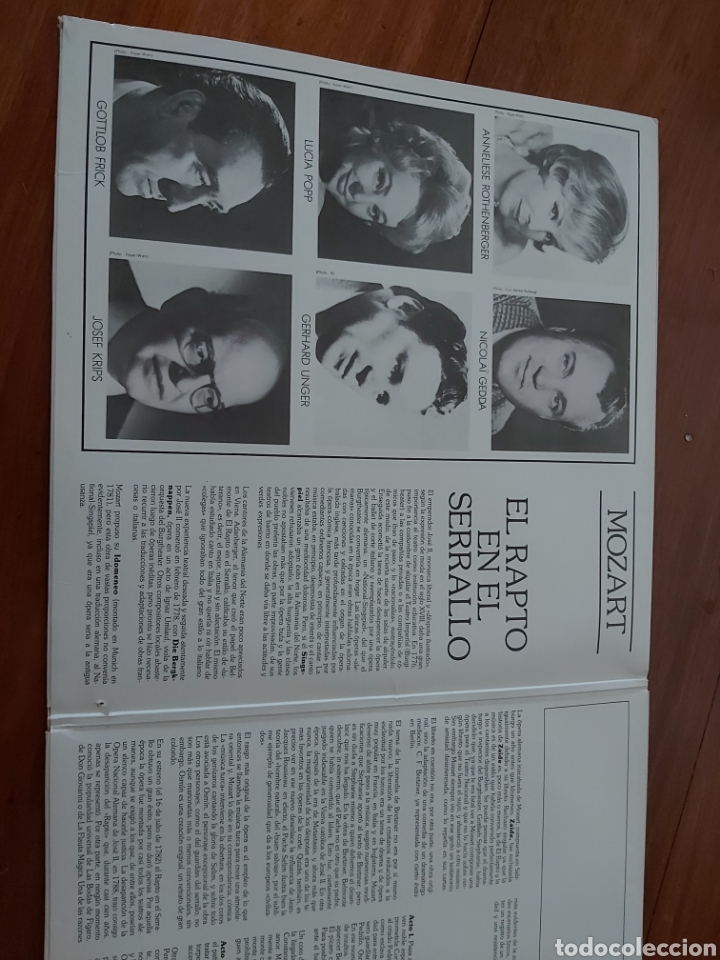 Discos de vinilo: MOZART. EL RAPTO EN EL SERRALLO. - Foto 2
