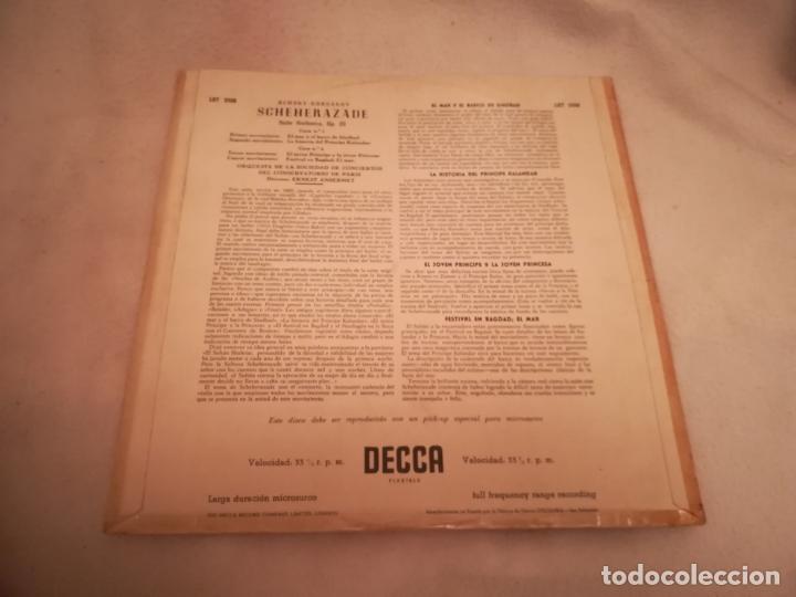 Discos de vinilo: LP. SCHEHEREZADE. RIMSKY - KORSAKOV. ORQUESTA PARIS. DECCA. - Foto 2