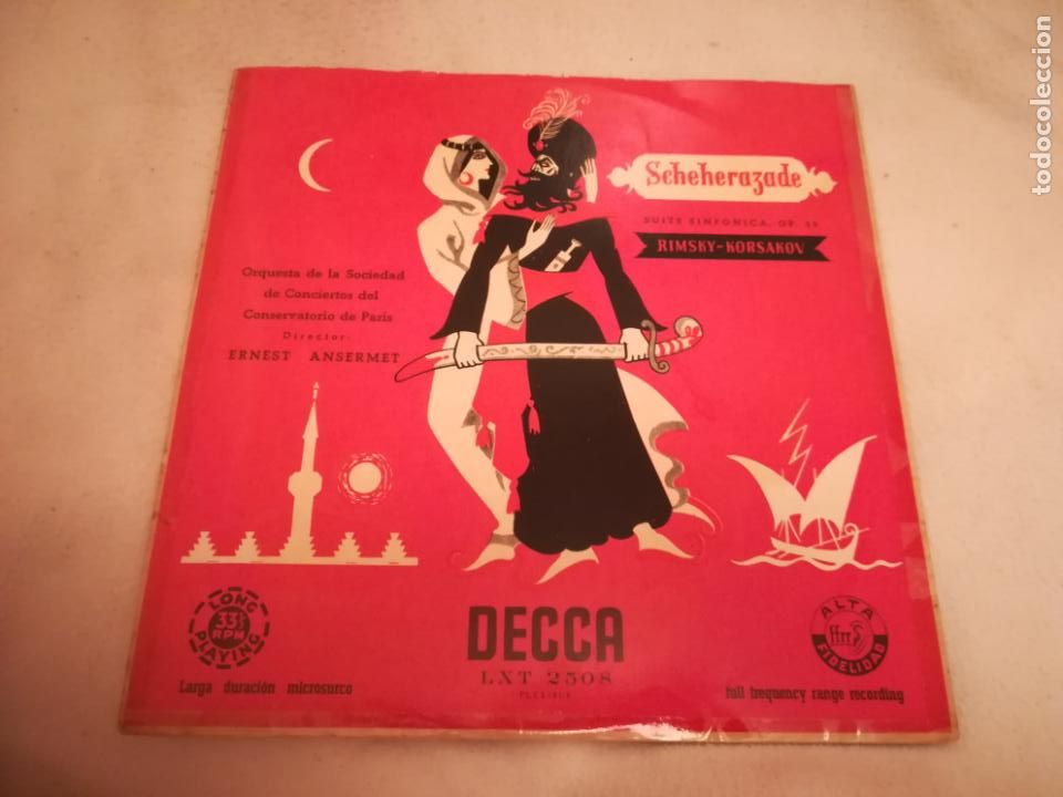 Discos de vinilo: LP. SCHEHEREZADE. RIMSKY - KORSAKOV. ORQUESTA PARIS. DECCA. - Foto 1