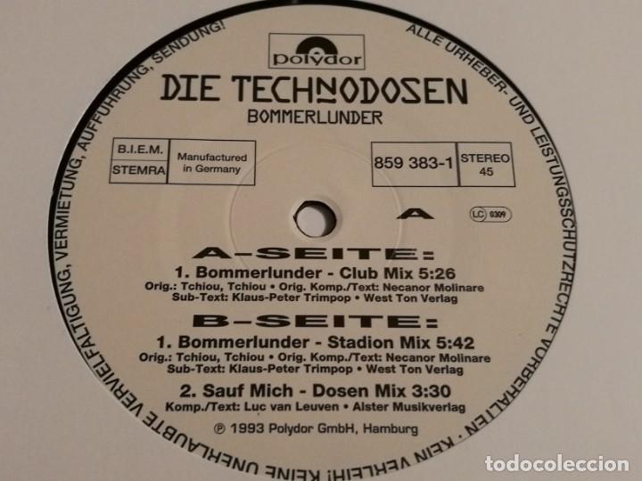 Discos de vinilo: Die Technodosen - Bommerlunder - 1993 - Foto 1