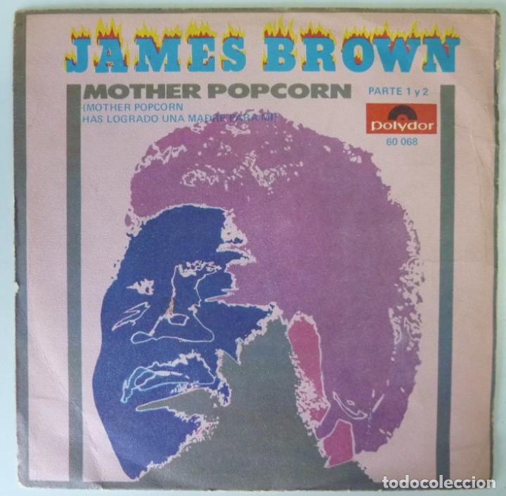 Discos de vinilo: JAMES BROWN // MOTHER POPCORN // 1969 // SINGLE - Foto 1
