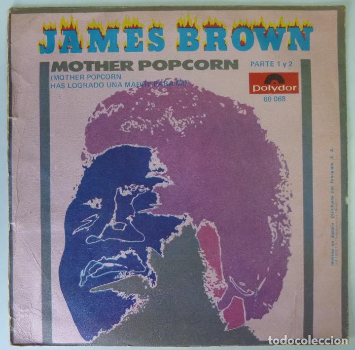 Discos de vinilo: JAMES BROWN // MOTHER POPCORN // 1969 // SINGLE - Foto 2