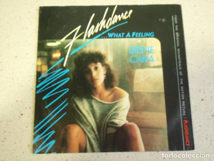 Discos de vinilo: Irene Cara &ndash; Flashdance... What A Feeling - Love Theme From Flashdance 1983-Holanda Single - Foto 1