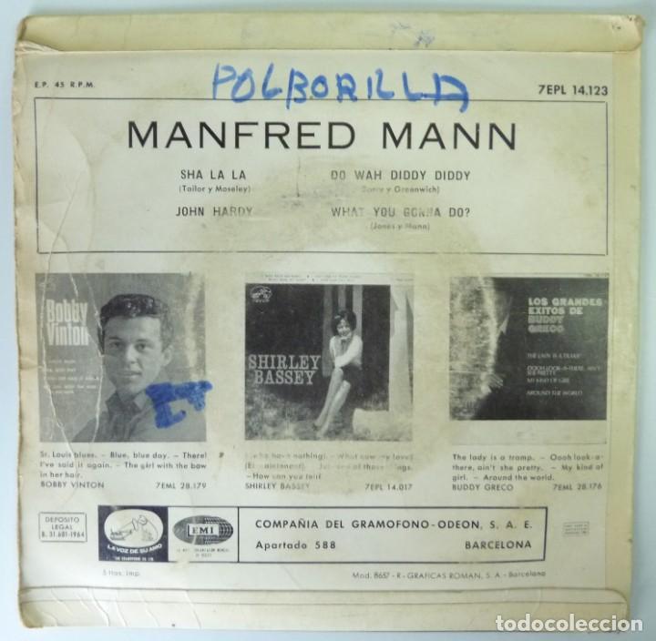 Discos de vinilo: MANFRED MANN // SHA LA LA+3 // 1964 // EP - Foto 2