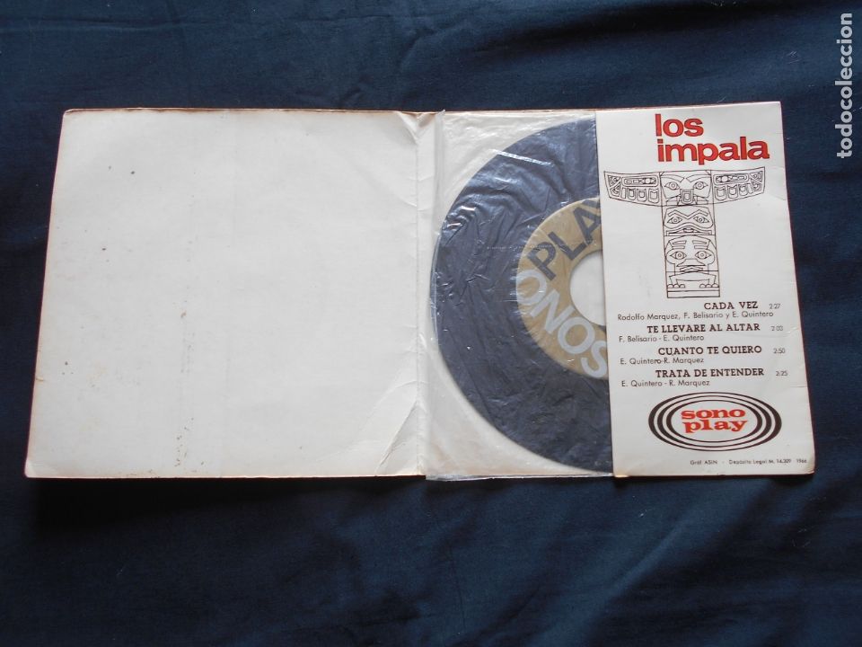 Discos de vinilo: LOS IMPALA // CADA VEZ + 3 // LA PORTADA SE ABRE - Foto 3