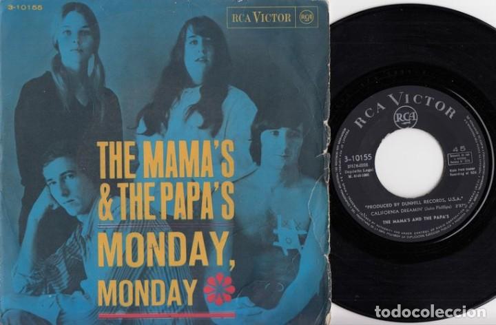 Discos de vinilo: THE MAMAS AND THE PAPAS - MONDAY MONDAY / CALIFORNIA DREAMIN' SINGLE DE VINILO EDICION ESPA&Ntilde;OLA C-71