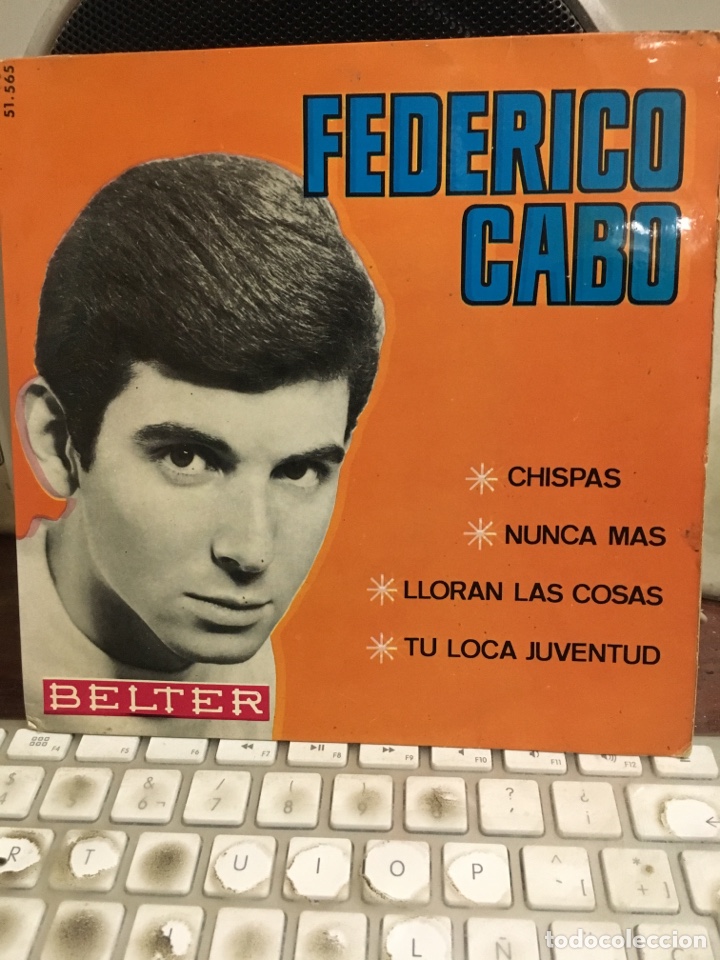 Discos de vinilo: FEDERICO CABO-CHISPAS+3-1965-EXCELENTE ESTADO - Foto 1