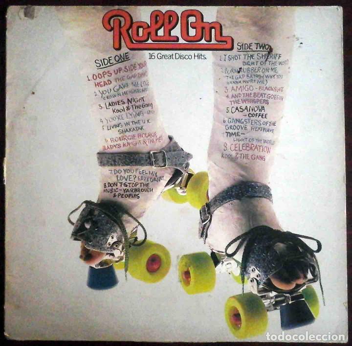 Discos de vinilo: Portada de LP: Roll On - 16Great Disco Hits - Polystar - Foto 1