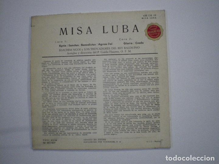 Discos de vinilo: MISA LUBA - Foto 2