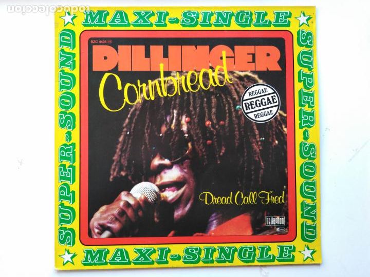 Discos de vinilo: Dillinger-Cornbread (12 maxi. Bellaphon.1978) deejay toaster. Lee Scratch Perry. The Clash - Foto 1