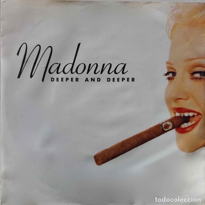 Discos de vinilo: MADONNA, DEEPER AND DEEPER. SINGLE ALEMANIA - Foto 1