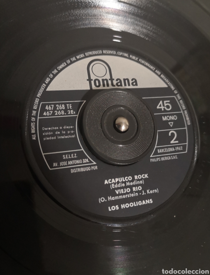 Discos de vinilo: HOOLIGANS - NO ESTA AQUI - SINGLE RARO DIFICIL - Foto 2