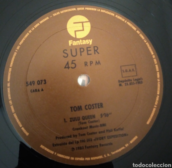 Discos de vinilo: Tom coster - Zul&uacute; queen - Foto 2