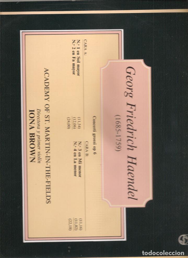 Discos de vinilo: HAENDEL. CONCERTI GROSSI - Foto 2