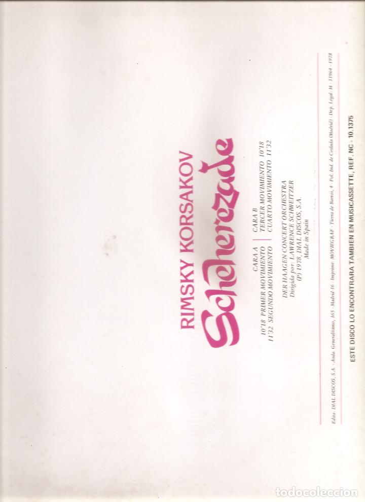Discos de vinilo: 556. RIMSKY KORSAKOV. SCHEREZADE - Foto 2