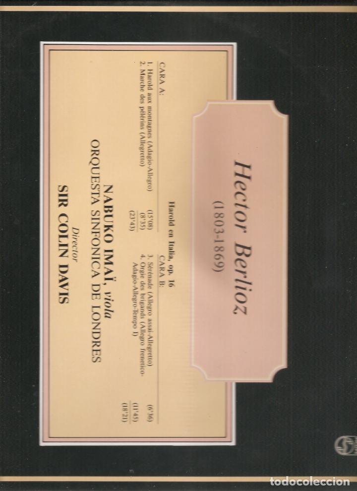 Discos de vinilo: BERLIOZ. HAROLD EN ITALIA - Foto 2