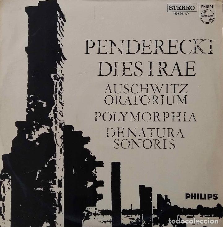 Discos de vinilo: PENDERECKI. DIES IRAE. LP ESPA&Ntilde;A 1968 - Foto 1
