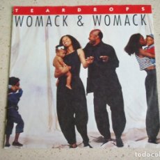 Dischi in vinile: WOMACK & WOMACK – TEARDROPS- CONSCIOUS OF MY CONSCIENCE 1988-GERMANY SINGLE ISLAND RECORDS. Lote 189073176