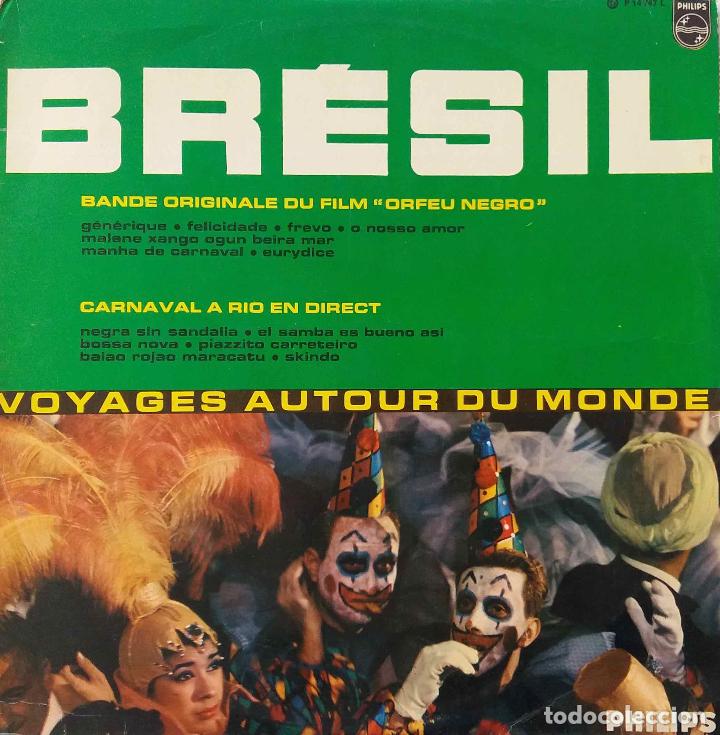 Vinyl records: BRESIL, ORFEO NEGRO. BANDA SONORA CARNAVAL DE R&Iacute;O DE JANEIRO, BRASIL. EN DIRECTO. LP FRANCIA