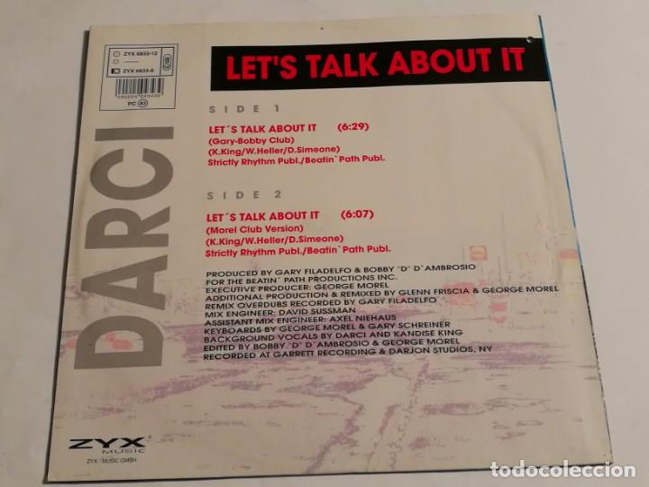 Discos de vinilo: Darci - Lets Talk About It - 1992 - Foto 2