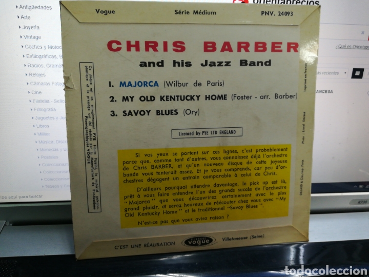 Discos de vinilo: Chris barber ep Majorca + 2 Francia - Foto 2
