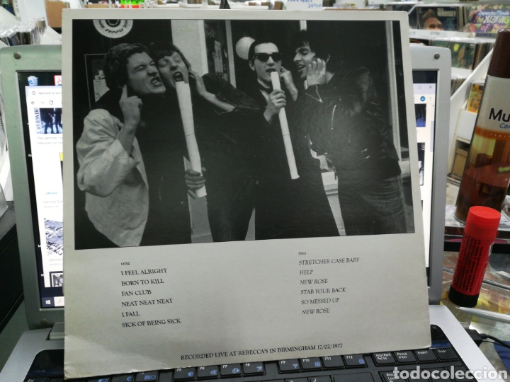 Discos de vinilo: The damned lp Birmingham 77 - Foto 2