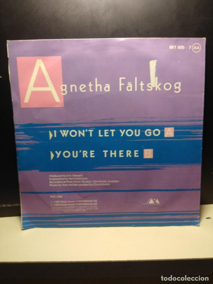 Discos de vinilo: SG AGNETHA FALTSKOG ( ABBA ) : I WON T LET YOU GO - Foto 2