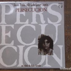 Discos de vinilo: JUAN PEÑA LEBRIJANO. PERSECUCIÓN. PHILIPS, 836 284-1. 1986.. Lote 189176993