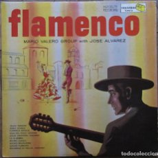 Discos de vinilo: FLAMENCO. MARIO VALERO GROUP WITH JOSÉ ALVAREZ. TREASURE, TLP812. USA,1961.. Lote 189177618