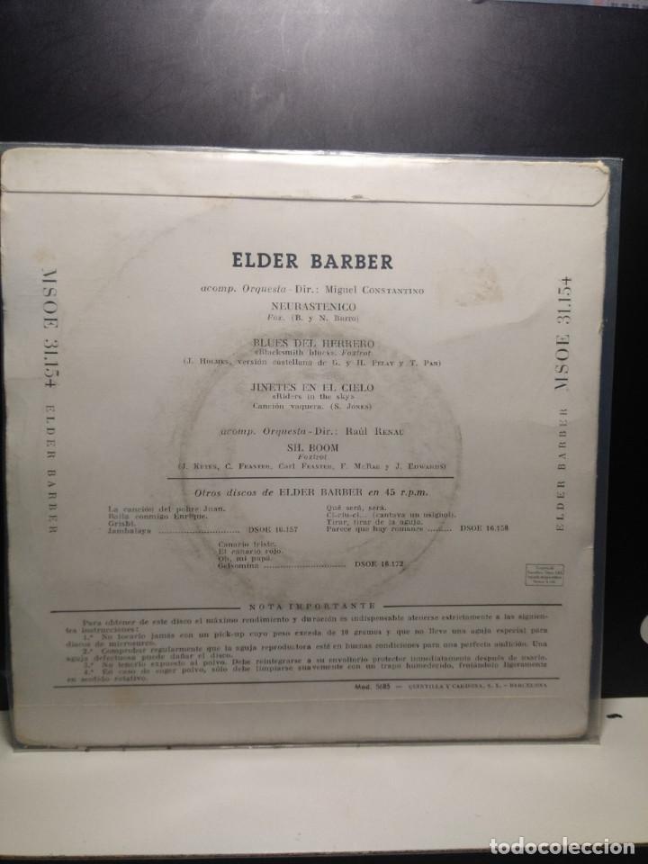 Discos de vinilo: EP ELDER BARBER : NEURASTENICO - Foto 2