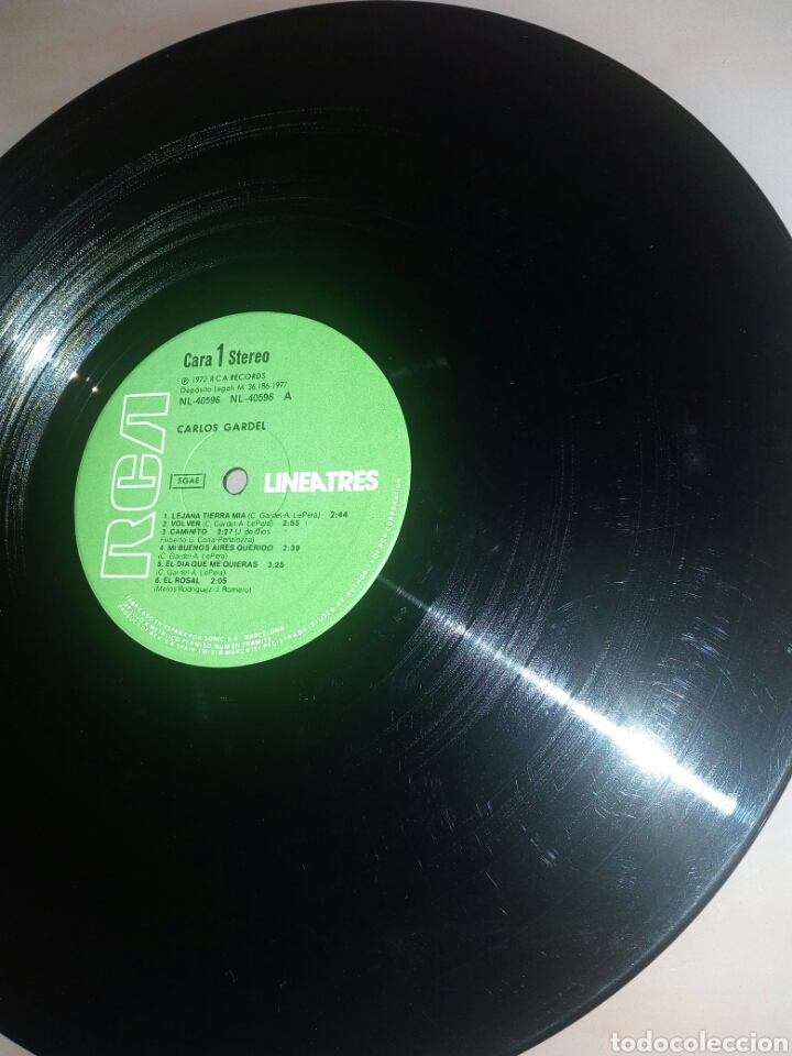 Discos de vinilo: LP CARLOS GARDEL - Foto 3