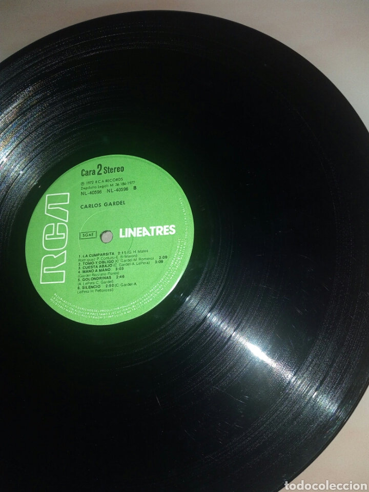 Discos de vinilo: LP CARLOS GARDEL - Foto 4