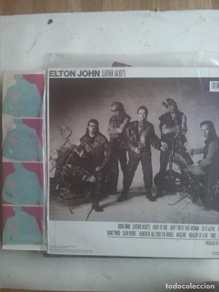 Discos de vinilo: ELTON JOHN - LEATHER JACKETS - Foto 2