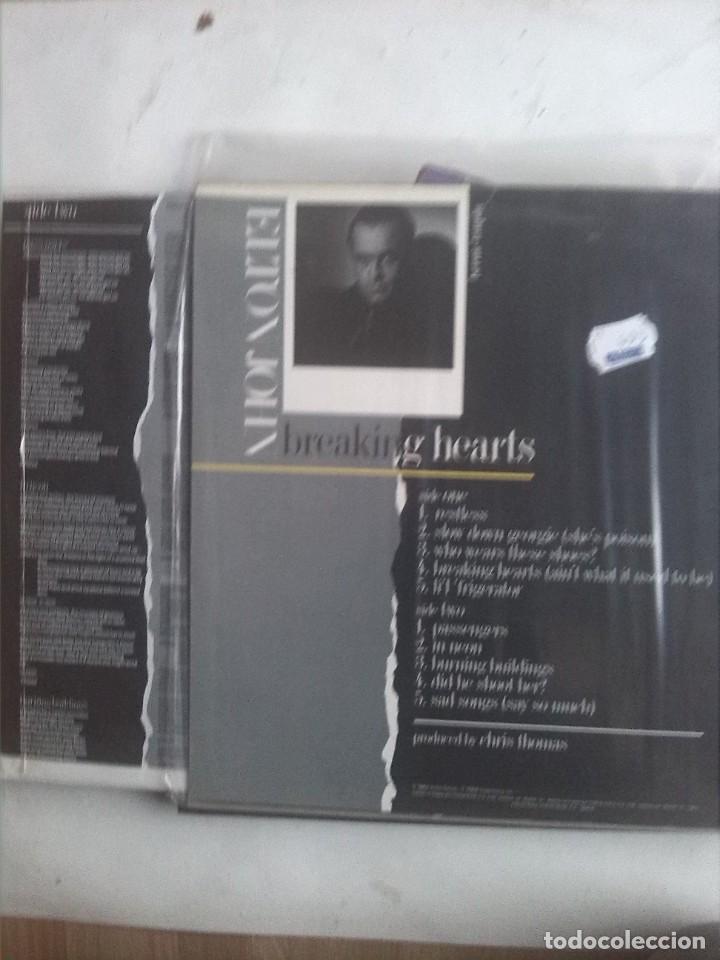 Discos de vinilo: ELTON JOHN - BREAKING HEARTS - Foto 2