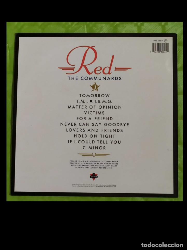 Discos de vinilo: THE COMMUNARDS - RED - 1987 - Foto 2