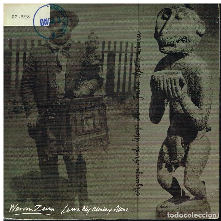 Discos de vinilo: WARREN ZEVON - LEAVE MY MONKEY ALONE / NOCTURNE - SINGLE 1987 - Foto 1