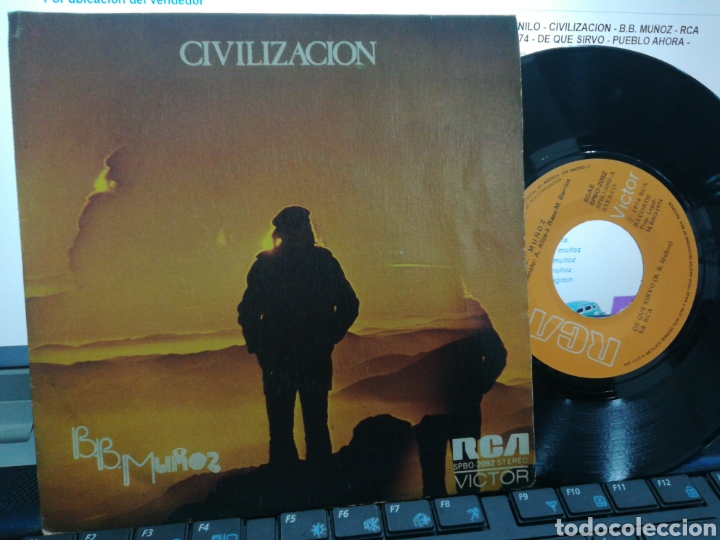 Disques de vinyle: B.b. Mu&ntilde;oz single de que sirvo espa&ntilde;a 1974