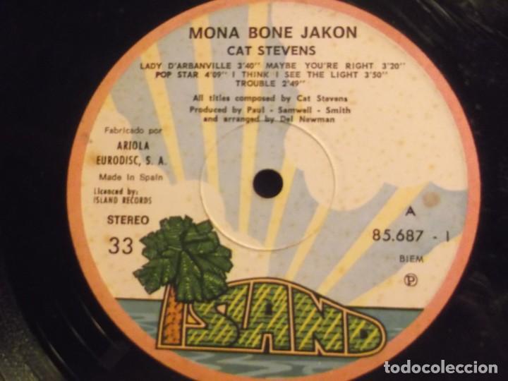 Discos de vinilo: CAT STEVENS-MONA BONE JAKON-ORIGINAL ESPA&Ntilde;OL 1972 - Foto 2