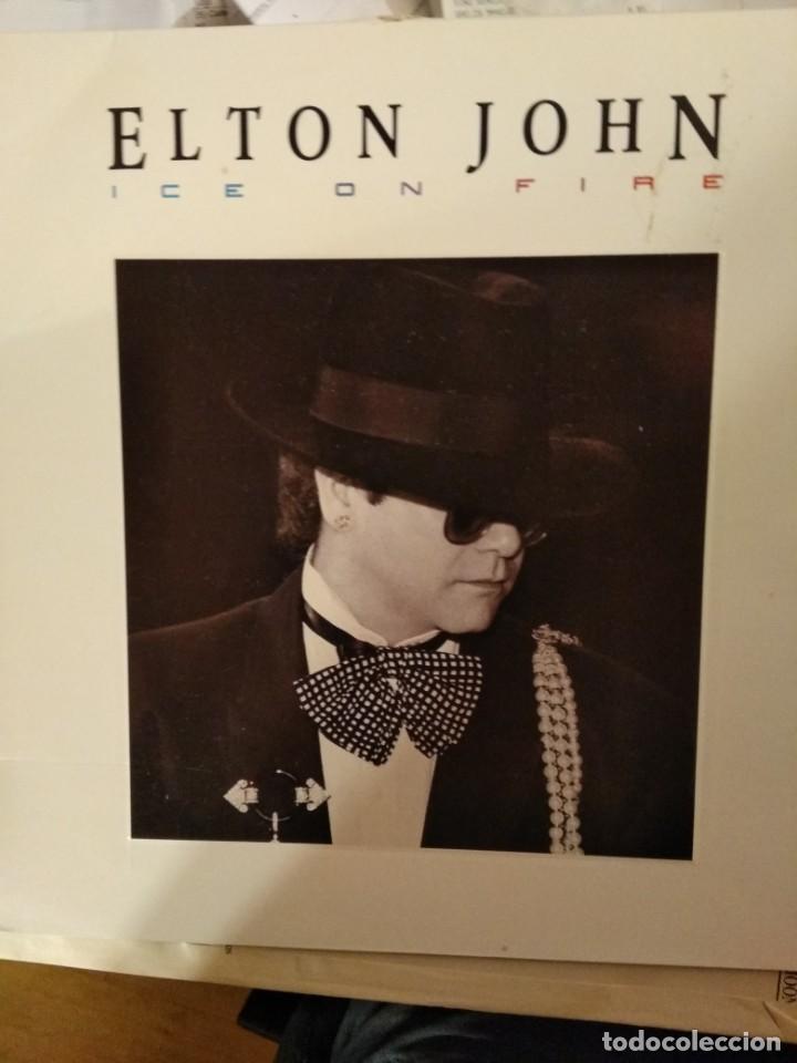 Discos de vinilo: Elton John - Ice on fire - Foto 1